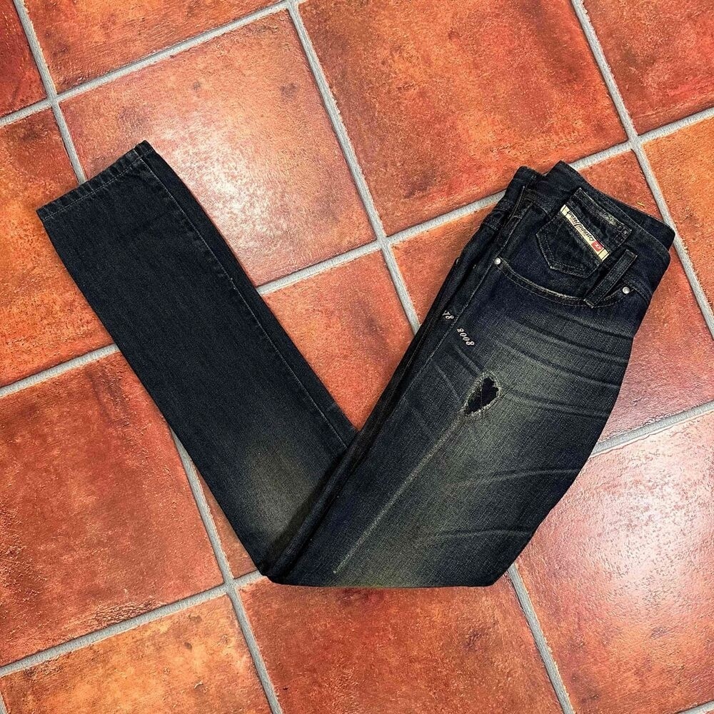 Diesel Blue Distressed Matic Jeans Size W 24 L 32